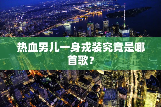 热血男儿一身戎装究竟是哪首歌？