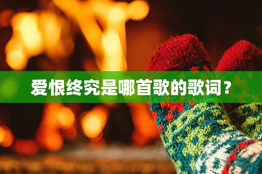 爱恨终究是哪首歌的歌词？