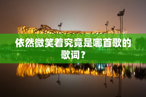依然微笑着究竟是哪首歌的歌词？