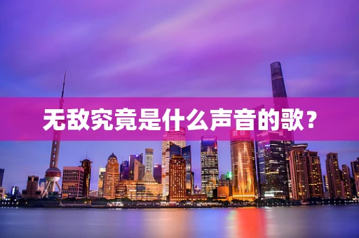 无敌究竟是什么声音的歌？