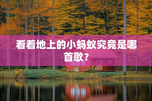 看着地上的小蚂蚁究竟是哪首歌？