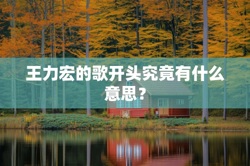 王力宏的歌开头究竟有什么意思？