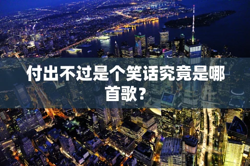 付出不过是个笑话究竟是哪首歌？