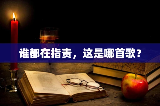 谁都在指责，这是哪首歌？