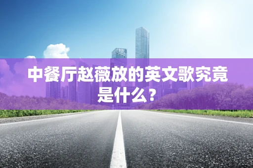 中餐厅赵薇放的英文歌究竟是什么？