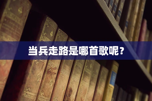 当兵走路是哪首歌呢？