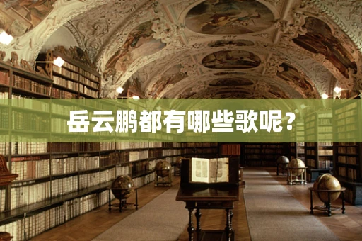 岳云鹏都有哪些歌呢？