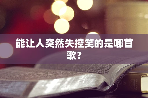 能让人突然失控笑的是哪首歌？