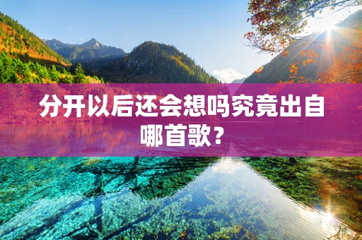 分开以后还会想吗究竟出自哪首歌？
