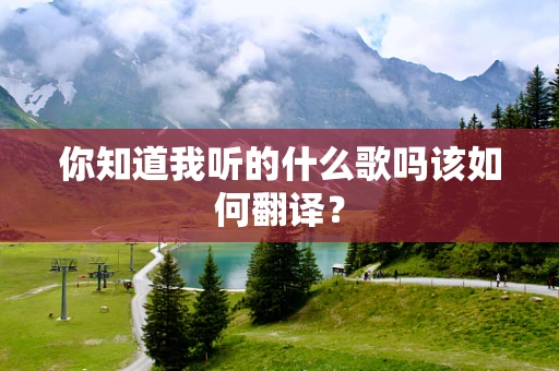 你知道我听的什么歌吗该如何翻译？