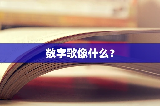 数字歌像什么？