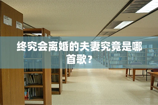 终究会离婚的夫妻究竟是哪首歌？