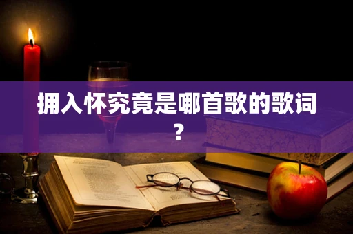 拥入怀究竟是哪首歌的歌词？