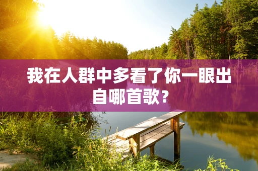我在人群中多看了你一眼出自哪首歌？