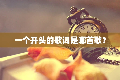 一个开头的歌词是哪首歌？