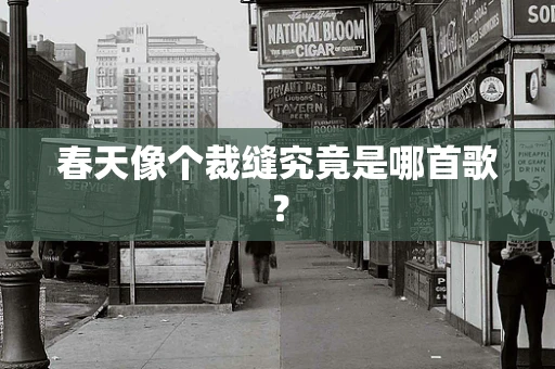 春天像个裁缝究竟是哪首歌？