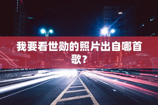 我要看世勋的照片出自哪首歌？
