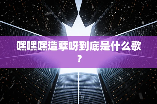嘿嘿嘿造孽呀到底是什么歌？