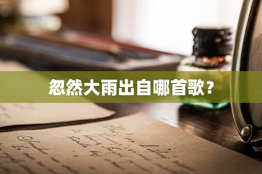 忽然大雨出自哪首歌？