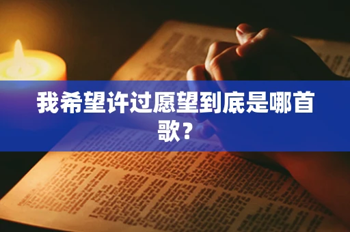 我希望许过愿望到底是哪首歌？