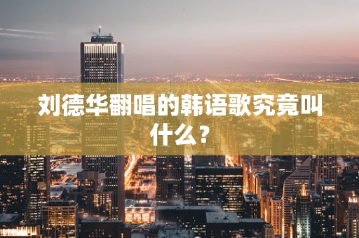 刘德华翻唱的韩语歌究竟叫什么？