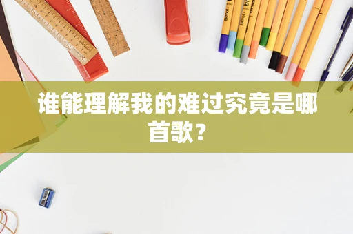 谁能理解我的难过究竟是哪首歌？