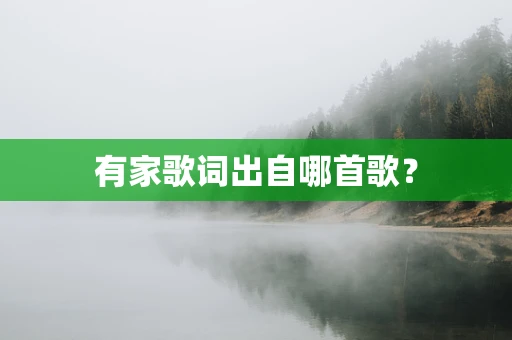有家歌词出自哪首歌？