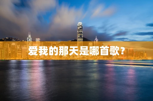 爱我的那天是哪首歌？