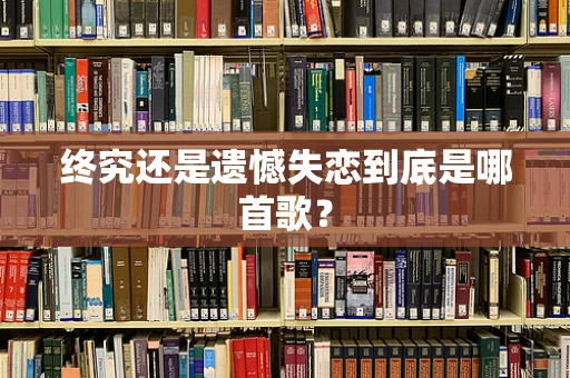 终究还是遗憾失恋到底是哪首歌？
