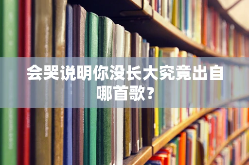 会哭说明你没长大究竟出自哪首歌？