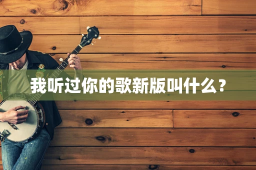 我听过你的歌新版叫什么？