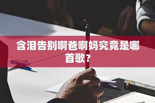 含泪告别啊爸啊妈究竟是哪首歌？