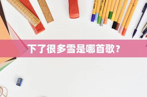 下了很多雪是哪首歌？