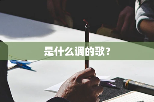 是什么调的歌？