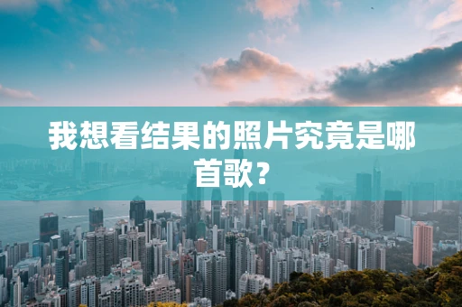 我想看结果的照片究竟是哪首歌？