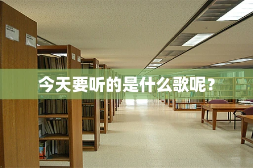 今天要听的是什么歌呢？