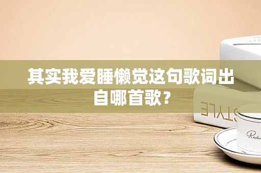 其实我爱睡懒觉这句歌词出自哪首歌？