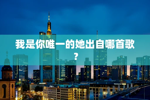 我是你唯一的她出自哪首歌？