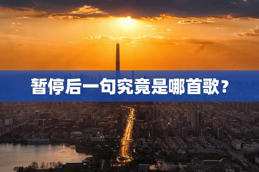 暂停后一句究竟是哪首歌？