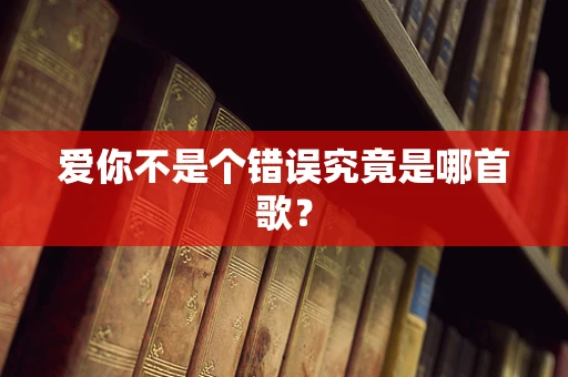 爱你不是个错误究竟是哪首歌？