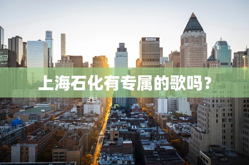 上海石化有专属的歌吗？