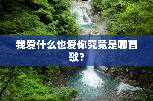 我爱什么也爱你究竟是哪首歌？