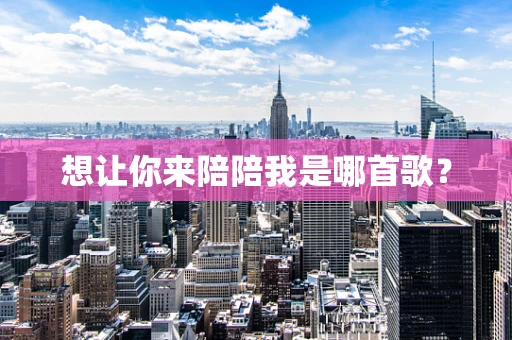 想让你来陪陪我是哪首歌？