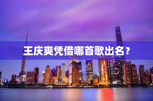 王庆爽凭借哪首歌出名？