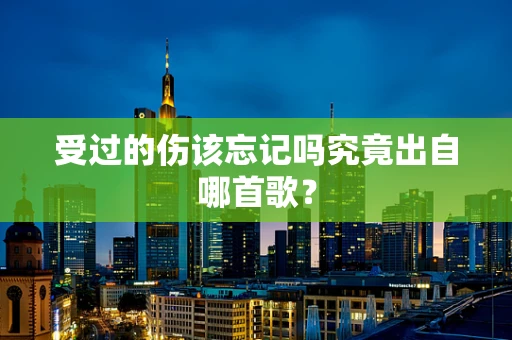 受过的伤该忘记吗究竟出自哪首歌？