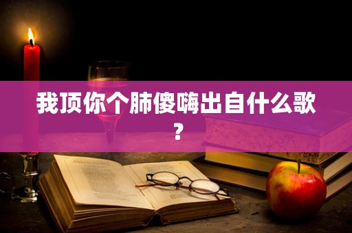 我顶你个肺傻嗨出自什么歌？