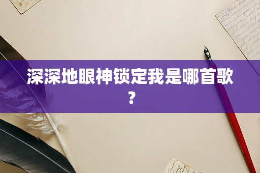 深深地眼神锁定我是哪首歌？