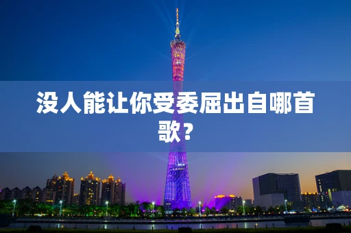 没人能让你受委屈出自哪首歌？