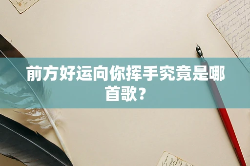 前方好运向你挥手究竟是哪首歌？