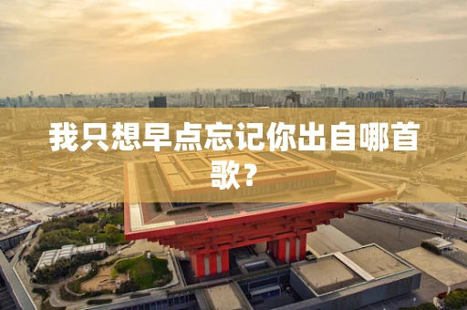 我只想早点忘记你出自哪首歌？